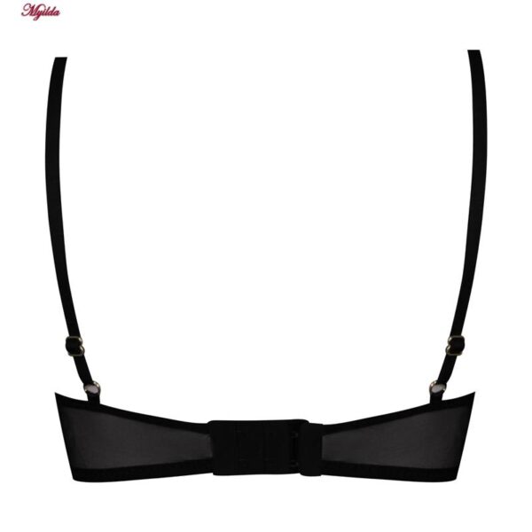 ست شورت و سوتین زنانه فیتن فرخ زادی مدل فنردار گیپور کد 4952-3 رنگ مشکی