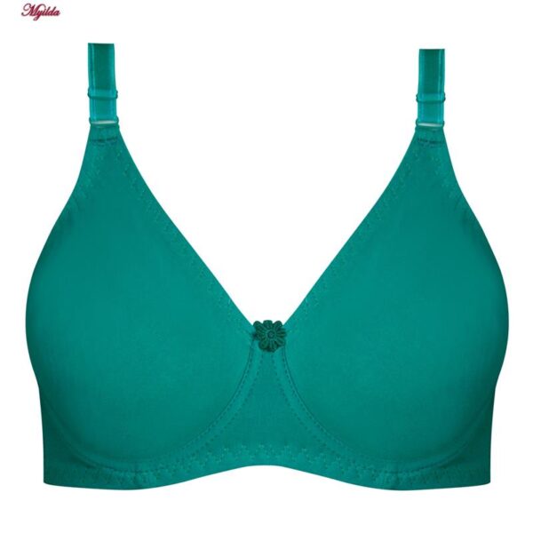 سوتین زنانه پانیذ مدل فنردار کد 66386 رنگ سبزآبی تیره