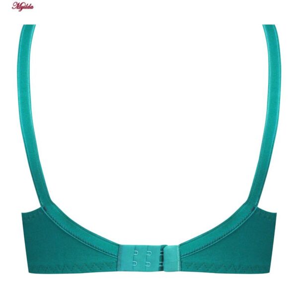 سوتین زنانه پانیذ مدل فنردار کد 66386 رنگ سبزآبی تیره