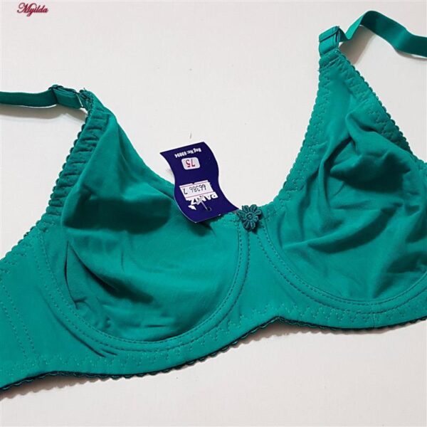 سوتین زنانه پانیذ مدل فنردار کد 66386 رنگ سبزآبی تیره