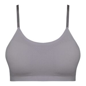 نیم تنه ورزشی زنانه ماییلدا مدل پد دار کد 4987 رنگ طوسی