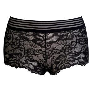 شورت زنانه ماییلدا مدل گیپور کد 4983-2216 رنگ مشکی