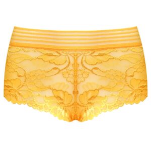 شورت زنانه ماییلدا مدل گیپور کد 4983-2216 رنگ زرد