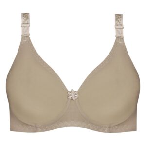 سوتین زنانه پانیذ مدل فنردار کد 66386 رنگ کرم