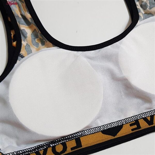 نیم تنه زنانه ماییلدا مدل پددار بی فنر پلنگی کد 4962