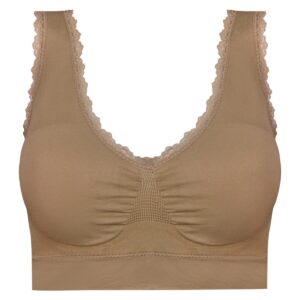 نیم تنه زنانه ماییلدا مدل بدون فنر پد متحرک کد 4977 رنگ نسکافه ای