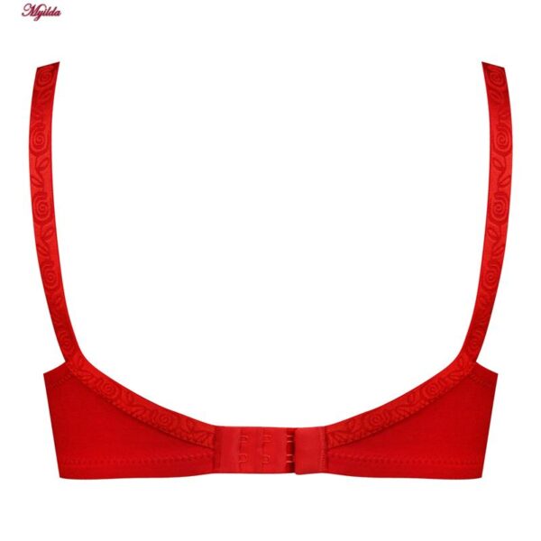 سوتین زنانه پانیذ مدل بدون فنر کد 66368 رنگ قرمز