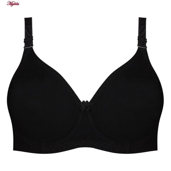 سوتین زنانه پانیذ مدل فنردار کد 66386 رنگ مشکی