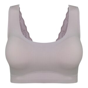 نیم تنه ورزشی زنانه ماییلدا مدل پشت گیپور پددار کد 4984 رنگ پوست پیازی