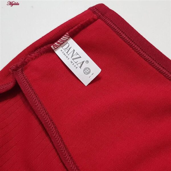 شورت زنانه دانزا مدل کرکره ای کد 5017 رنگ قرمز