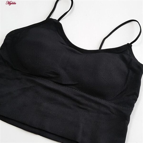 ست نیم تنه و شورت ورزشی زنانه ماییلدا مدل سیملس کد 4965 رنگ مشکی