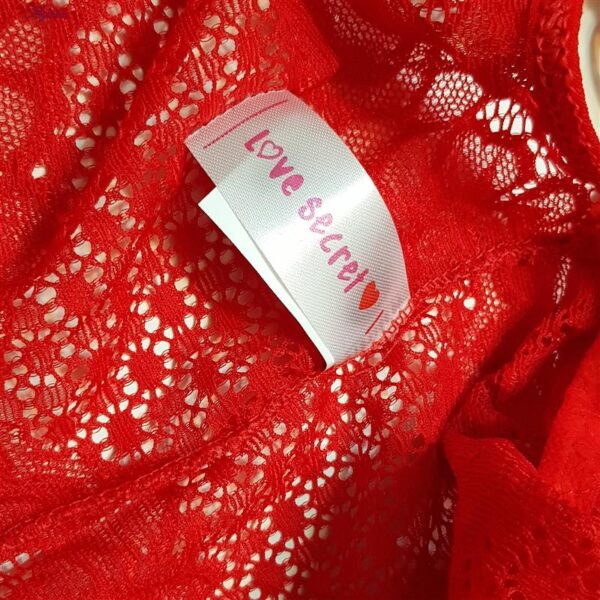 لباس خواب زنانه لاو سکرت مدل گیپوری کد 5025-1098 رنگ قرمز