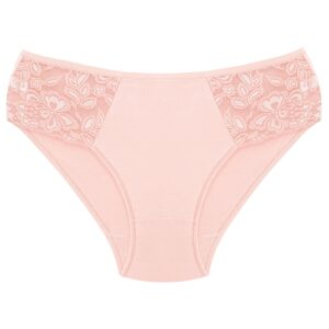 شورت زنانه هانا مدل بغل گیپور کد 4990 رنگ صورتی