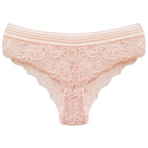 شورت زنانه ماییلدا مدل گیپور گلدار کد 4981-2218 رنگ صورتی