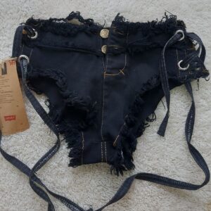 شورت زنانه لی رنگ مشکی کد R670