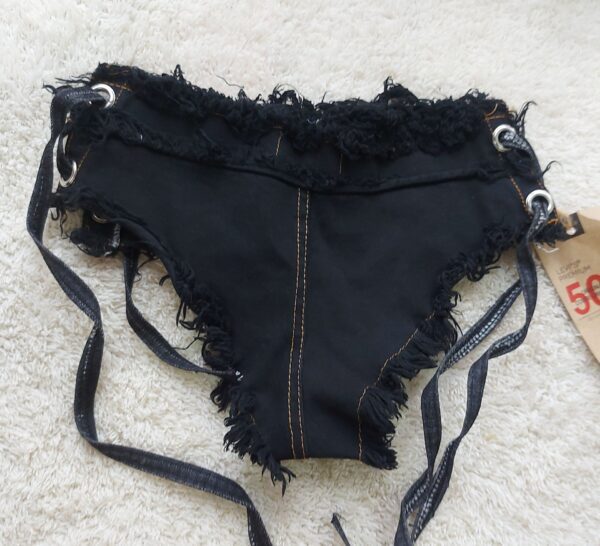 شورت زنانه لی رنگ مشکی کد R670 - Image 2