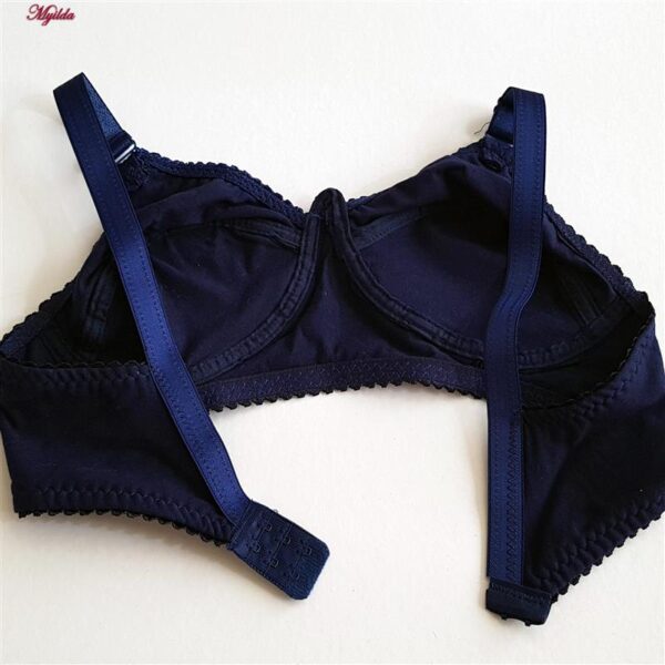 سوتین زنانه ماییلدا مدل بدون فنر کد 3472 رنگ سرمه ای