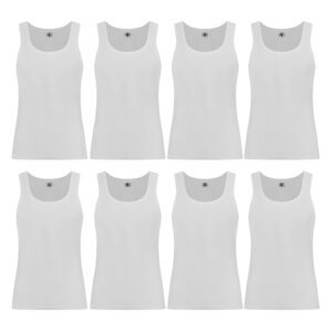 زیرپوش پسرانه برهان تن پوش کد  01 رنگ سفید بسته 8 عددی