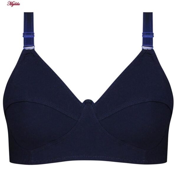 سوتین زنانه ماییلدا مدل بدون فنر کد 3472 رنگ سرمه ای