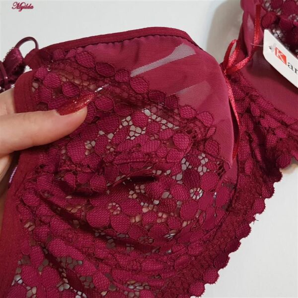 ست شورت و سوتین زنانه کارنا رز مدل فنردار کد 5032-2001 رنگ زرشکی