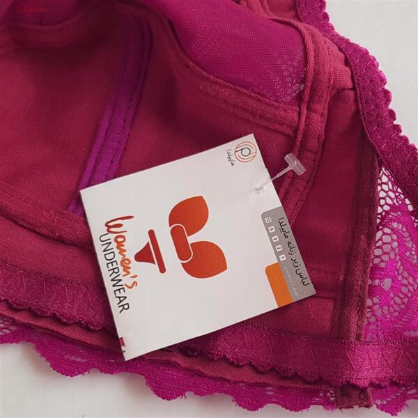 سوتین زنانه ماییلدا مدل بدون فنر کد 5036 رنگ زرشکی