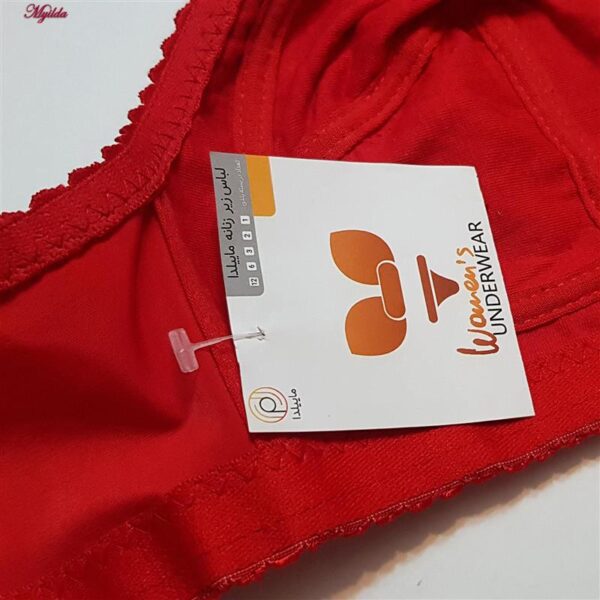 سوتین زنانه ماییلدا مدل بدون فنر کد 5053 رنگ قرمز