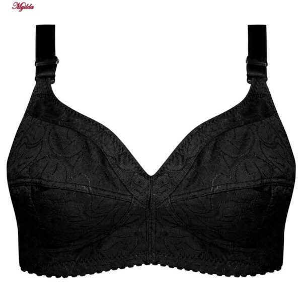 سوتین زنانه ماییلدا مدل بدون فنر کد 5053 رنگ مشکی