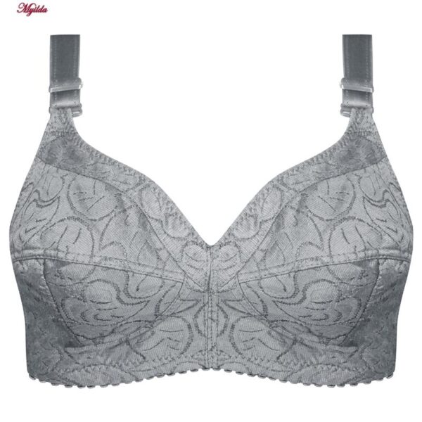 سوتین زنانه ماییلدا مدل بدون فنر کد 5053 رنگ طوسی