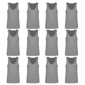 زیرپوش رکابی مردانه برهان تن پوش مدل MEL-01 بسته 12 عددی