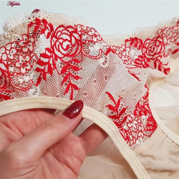 ست شورت و سوتین زنانه کارنا رز مدل فنردار کد 5033-2038 رنگ کرم