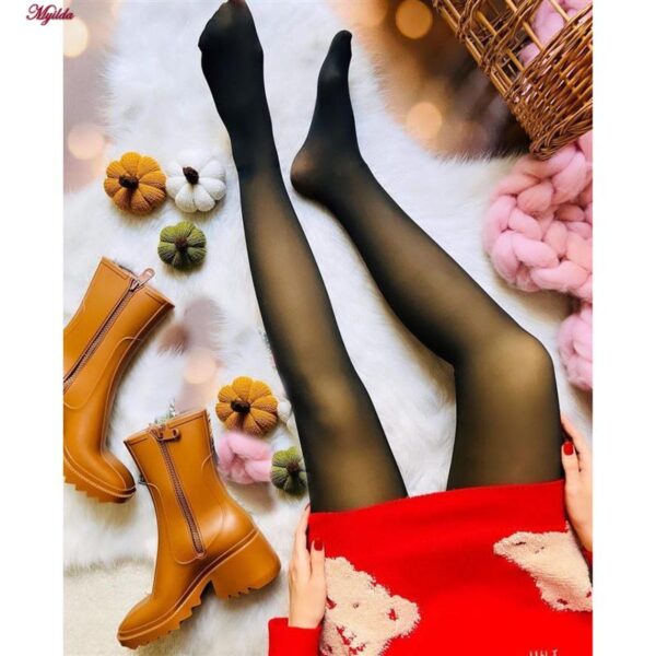 جوراب شلواری زنانه نانو مدل سه بعدی توکرکی زمستانی