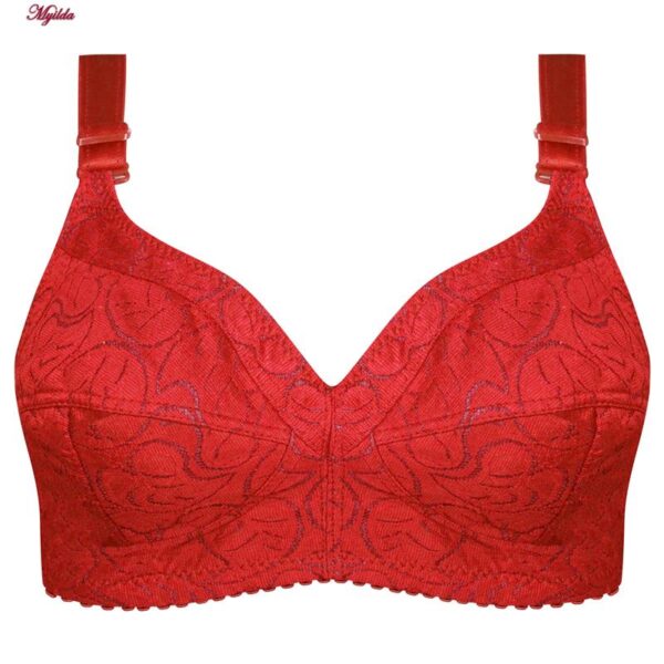 سوتین زنانه ماییلدا مدل بدون فنر کد 5053 رنگ قرمز