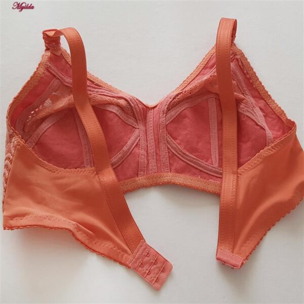 سوتین زنانه ماییلدا مدل بدون فنر کد 5047 رنگ گلبهی