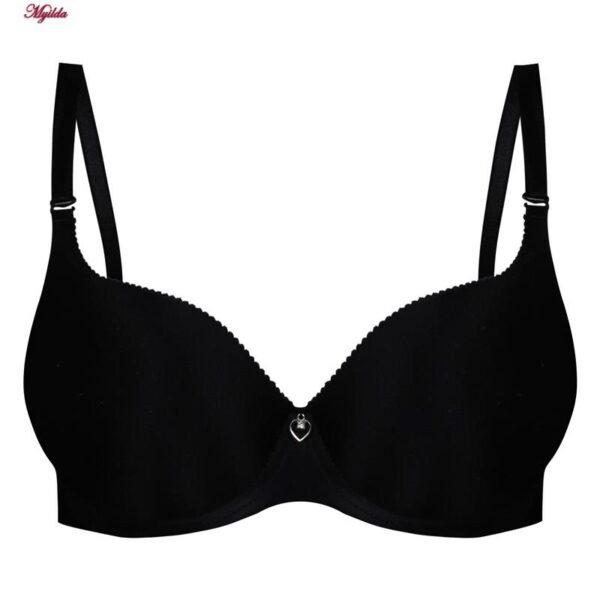 سوتین زنانه لین مدل فنردار پوش آپ کد 4680-704 رنگ مشکی