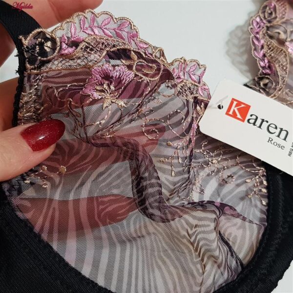 ست شورت و سوتین زنانه کارنا رز مدل فنردار کد 5035-5005-1 رنگ مشکی