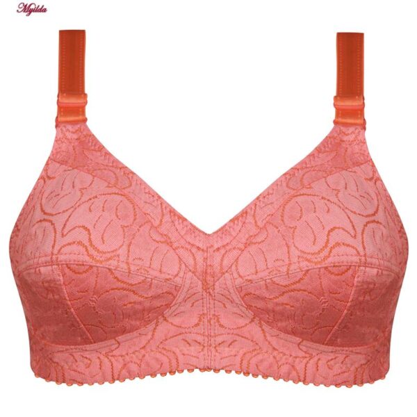 سوتین زنانه ماییلدا مدل بدون فنر کد 5053 رنگ گلبهی