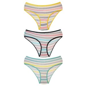 شورت زنانه ماییلدا مدل نخی راه راه کد 5073-1 بسته 3 عددی