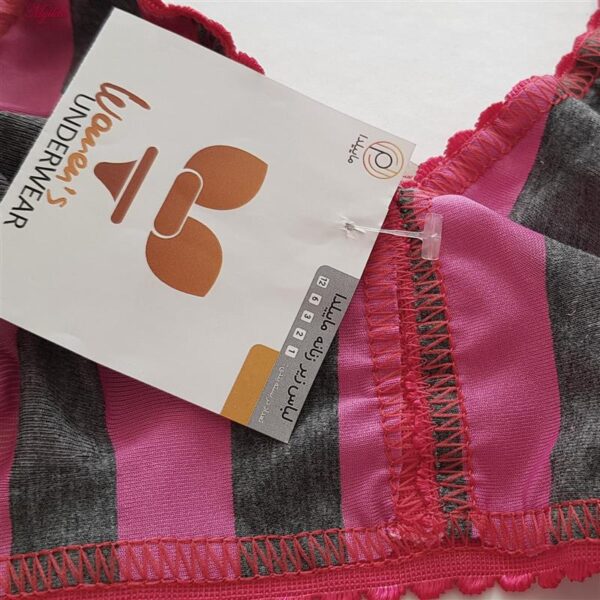 سوتین زنانه ماییلدا مدل راه‌راه بدون فنر کد 5046 رنگ سرخابی