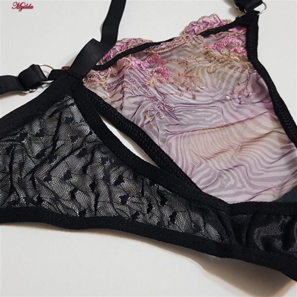 ست شورت و سوتین زنانه کارنا رز مدل فنردار کد 5035-5005-1 رنگ مشکی