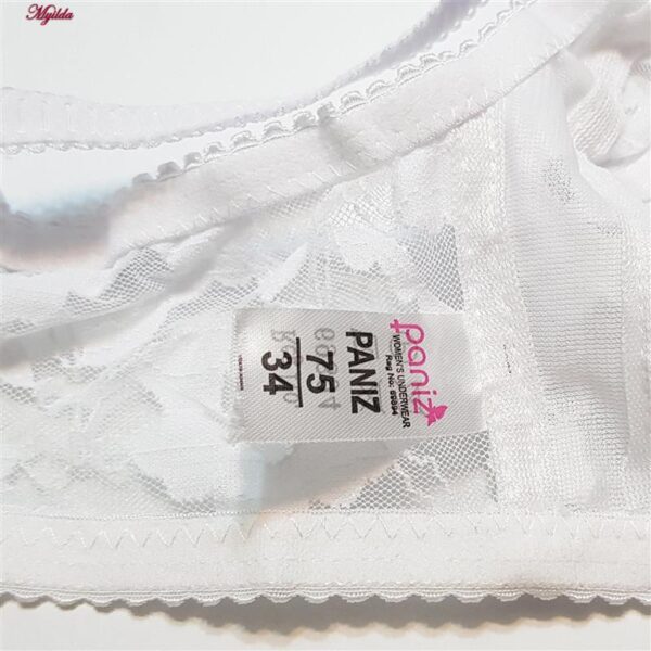 سوتین زنانه پانیذ مدل بدون فنر کد 66507 رنگ سفید