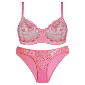 ست شورت و سوتین زنانه کارنا رز مدل فنردار کد 5035-5005-2 رنگ صورتی