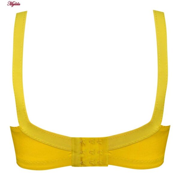 سوتین زنانه ماییلدا مدل شکوفه بدون فنر کد 5054 رنگ زرد