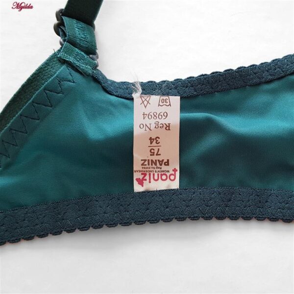 سوتین زنانه پانیذ مدل فنردار کد 66370-07 رنگ کله غازی