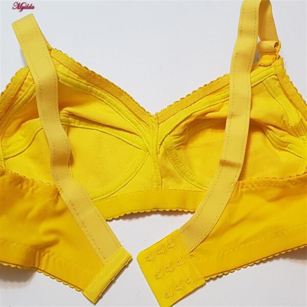 سوتین زنانه ماییلدا مدل شکوفه بدون فنر کد 5054 رنگ زرد