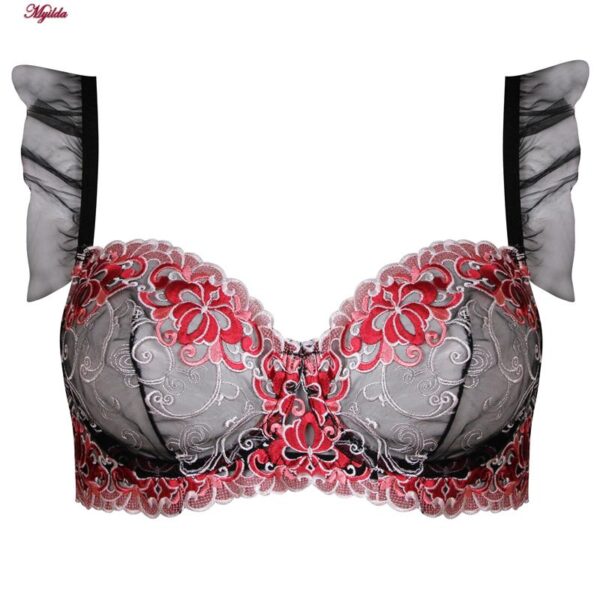 ست شورت و سوتین زنانه برتا مدل فنردار کد 5107-4030-RB رنگ مشکی به همراه نگهدارنده جوراب