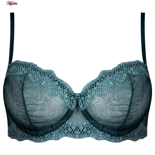 ست شورت و سوتین زنانه برتا مدل فنردار کد 5100-2420-LL رنگ کله غازی