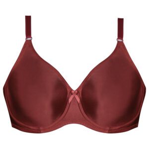 سوتین زنانه لین مدل فنردار کد 4680-741 رنگ زرشکی