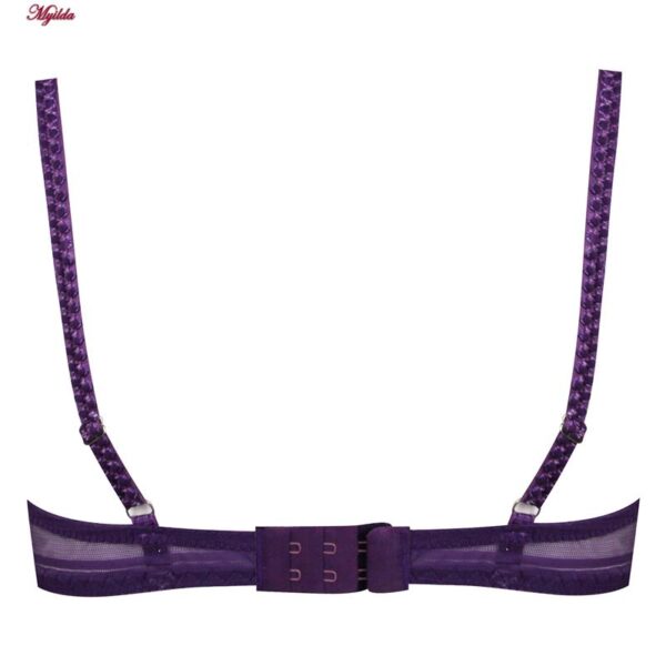 ست شورت و سوتین زنانه برتا مدل فنردار کد 5100-2420-PU رنگ بنفش