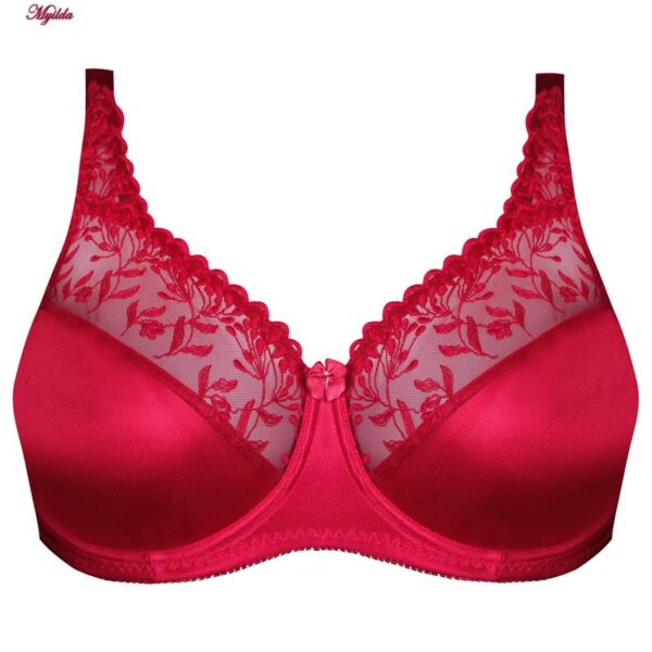 سوتین زنانه شاندرمن مدل Maranta-w کد 5080-2280-610 رنگ زرشکی