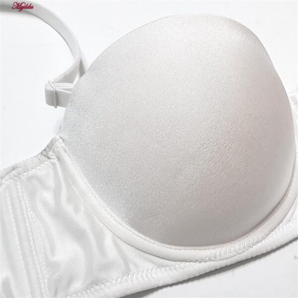 سوتین زنانه پدلی مدل فنردار بند متحرک کد 5127-P162 رنگ سفید